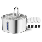 Fontaine à Eau Inox 2,2L – Silencieuse & Hygiénique pour Ton Chat - GetForCat